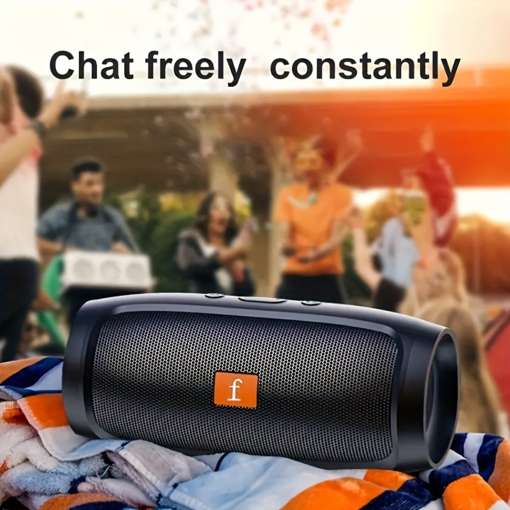 Portable Bluetooth Speaker F117 with 5.2-Channel Listing, Dual Speakers, Subwoofer and RGB Lights