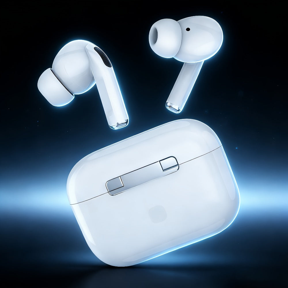 Wireless Earbuds 3-in-1 Standard, Translation or Screen Models with White Charging Case Options