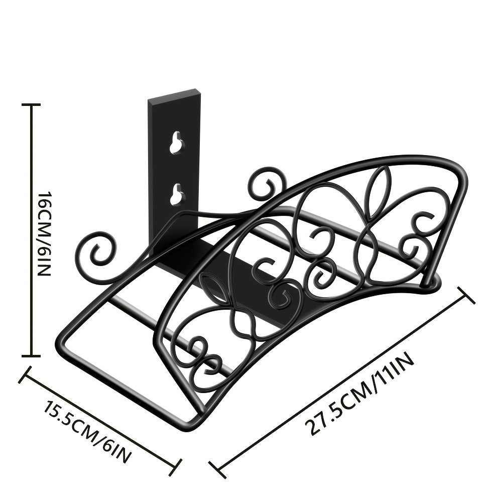 Wall-Mounted Water Pipe Bracket Decorative Bird Butterfly Garden Hose Holder 11x6in