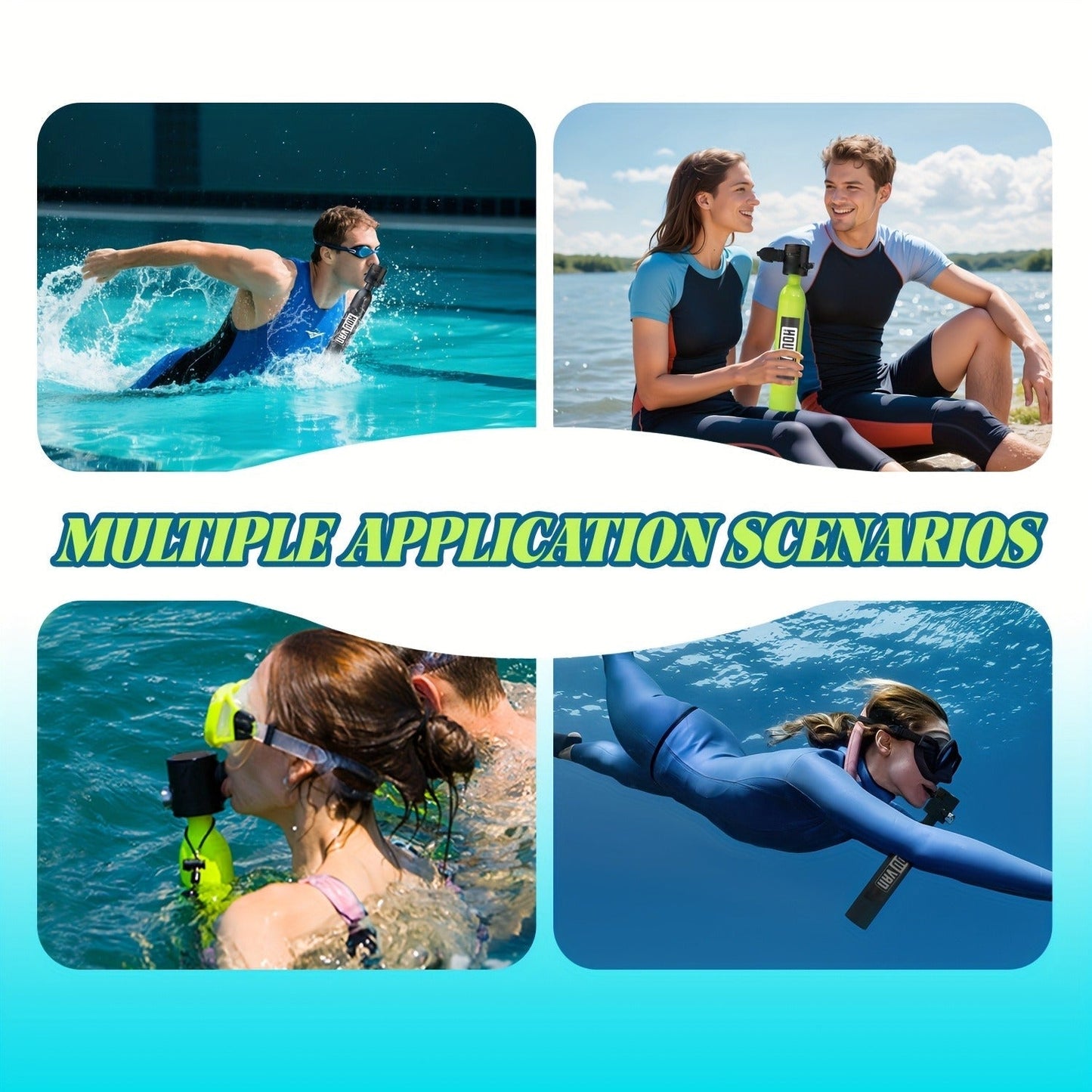 Aluminum Alloy Mini Diving Tank 0.5L – Portable Scuba Oxygen Cylinder with Regulator for Underwater Photography Snorkeling Recreation