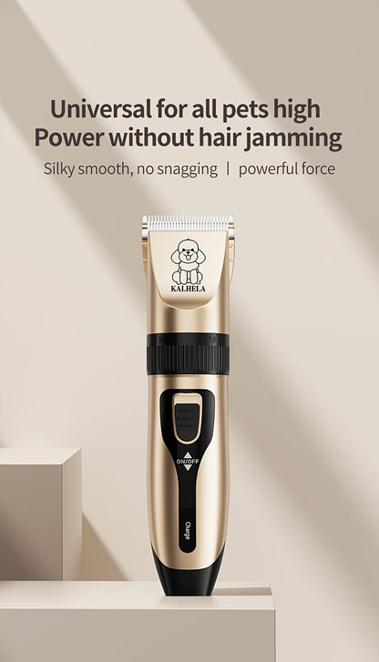 Pet Hair Trimmer USB Rechargeable Wireless Clipper for Dogs & Cats – Low Noise Electric Grooming Scissors, Lithium Battery