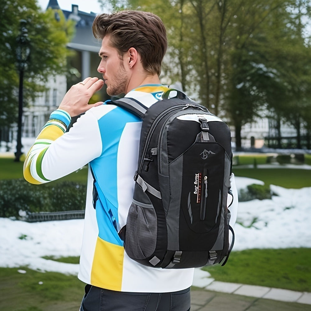 Hiking Backpack 25.8L Outdoor Mountaineering Bag – Large Capacity Travel Sports Rucksack with Torso Adjustment for Trekking, Camping