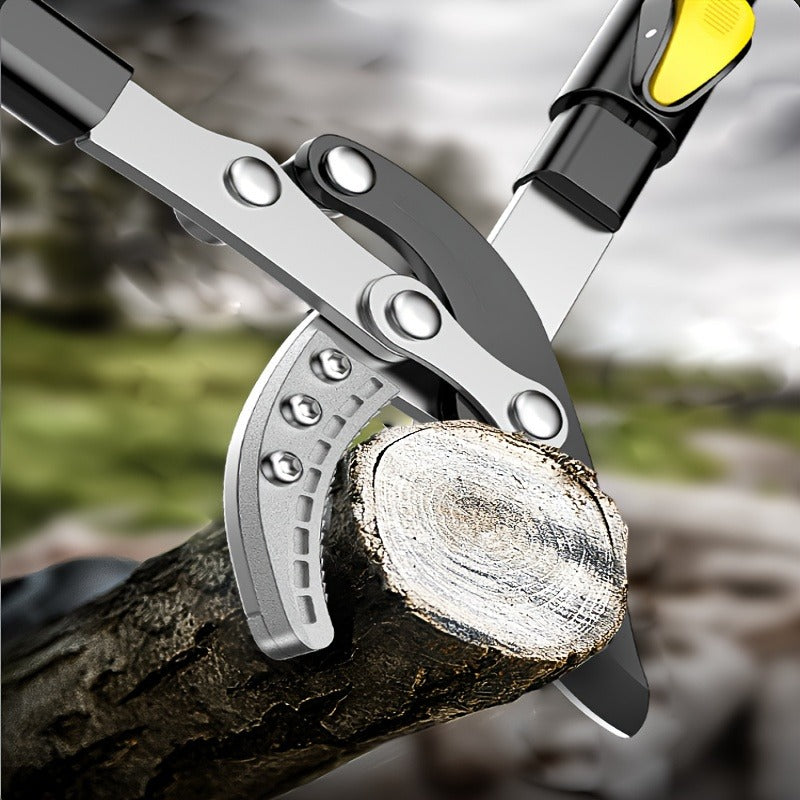 Telescoping Pruning Shears with Long Stretchable Handle – Bypass Lopper for Thick Branches & Daily Tree Pruning