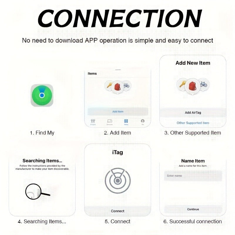 Round Bluetooth Item Finder in One-, Two- or Four-Pack Black Options with 1.43-Inch Case and Key Ring