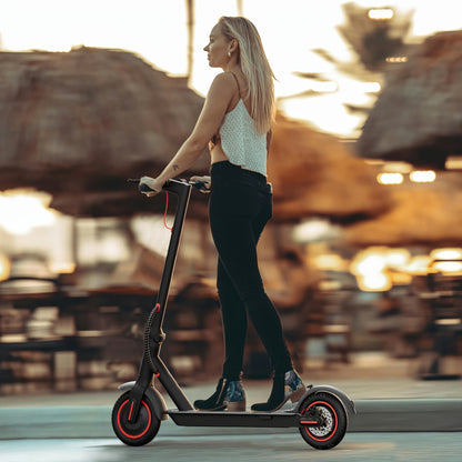 Electric Scooter for Adults 350W Motor Foldable Commuter E-Scooter 19 Miles Range 8.5" Solid Tires Portable Lightweight Travel Scooter