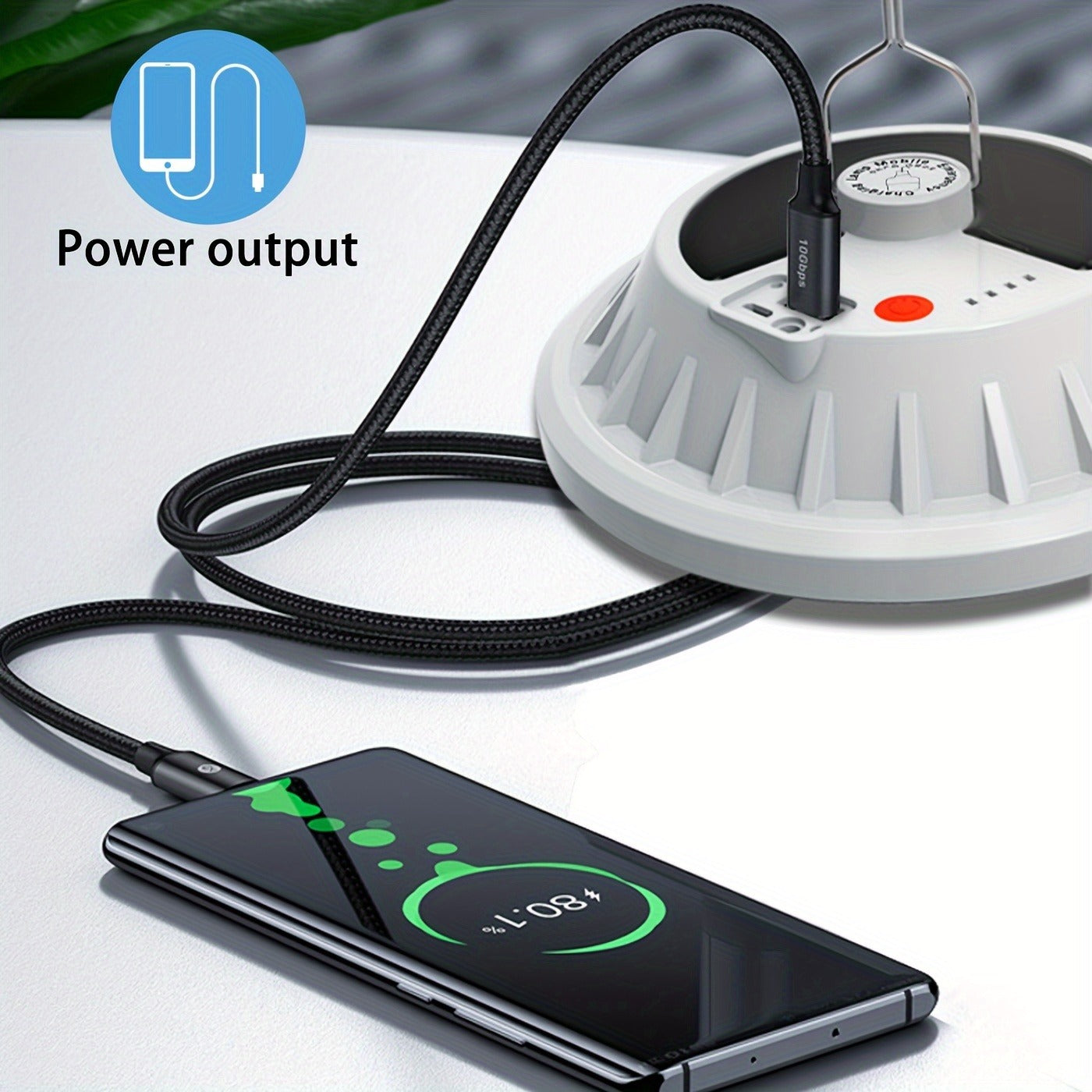 Solar Camping Lantern Two-Pack with Remote Control, 120 LEDs, Five Light Modes, USB Charging and Hanging Hooks