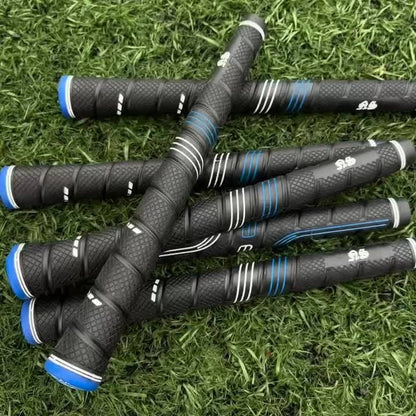 Oversized Golf Grips 10-Pack | Jumbo Blue Soft Rubber Anti-Slip Golf Club Grips for Iron & Wood Clubs – Ergonomic Precision Control Design