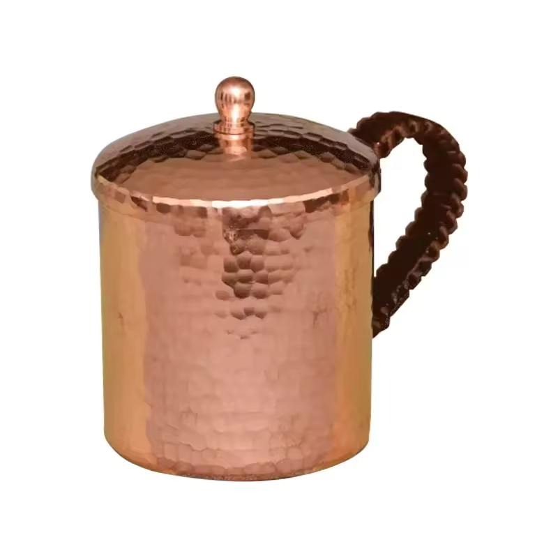 Moscow Mule Mug Hammered Copper 550ML – 100% Handcrafted Pure Solid Brass Cup with Rose Gold Finish | Heavy Gauge Traditional Cocktail Mug