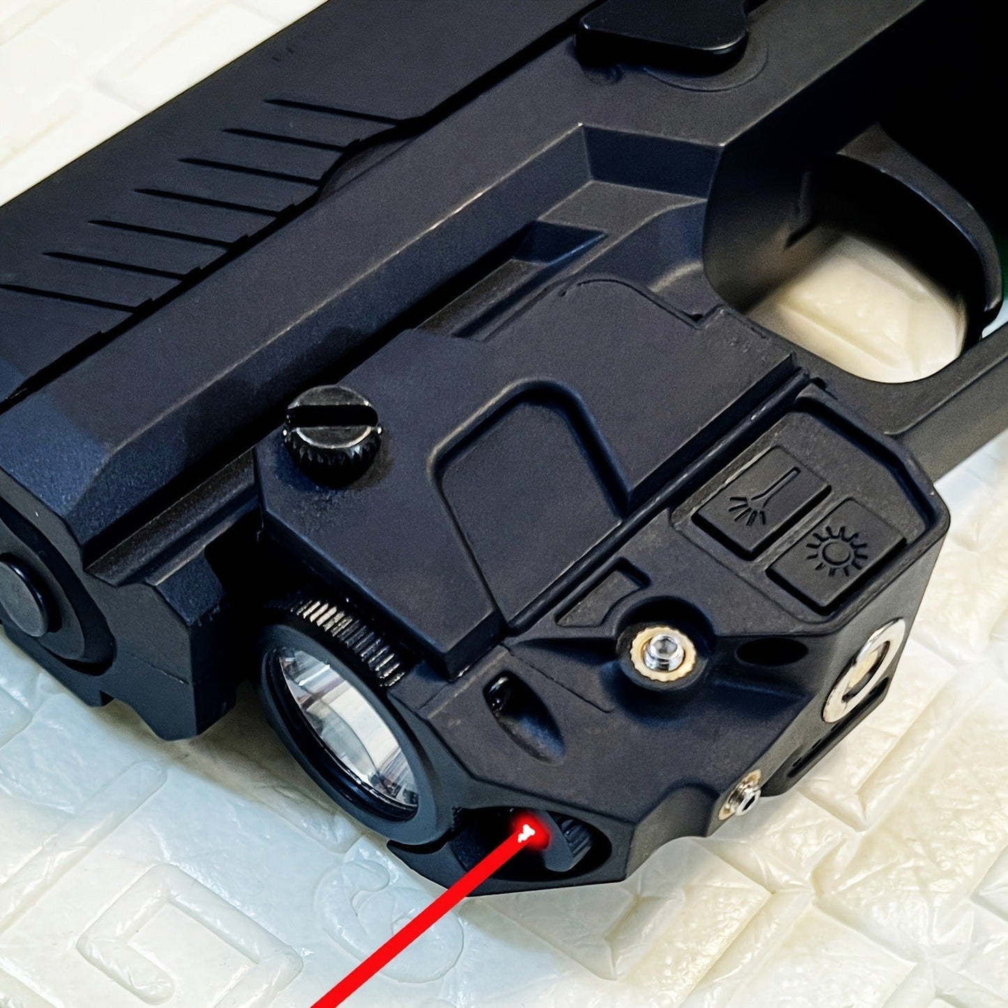 Tactical Green Laser Sight with LED Flashlight Combo – USB Rechargeable, Picatinny Rail Mount, Ambidextrous for Pistols, Rifles & Airguns