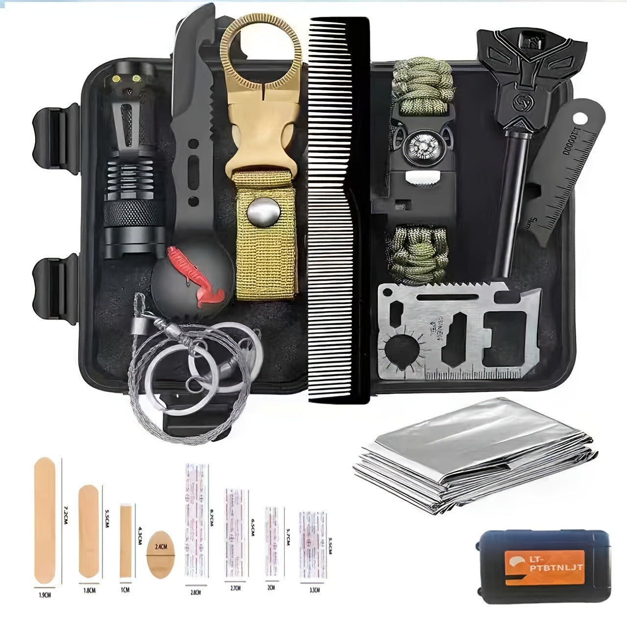 Tactical Knife Set 28-in-1 Survival Equipment – Men's Outdoor Tool Kit for Camping, Hunting, Fishing & Hiking | Perfect Father's Day Gift