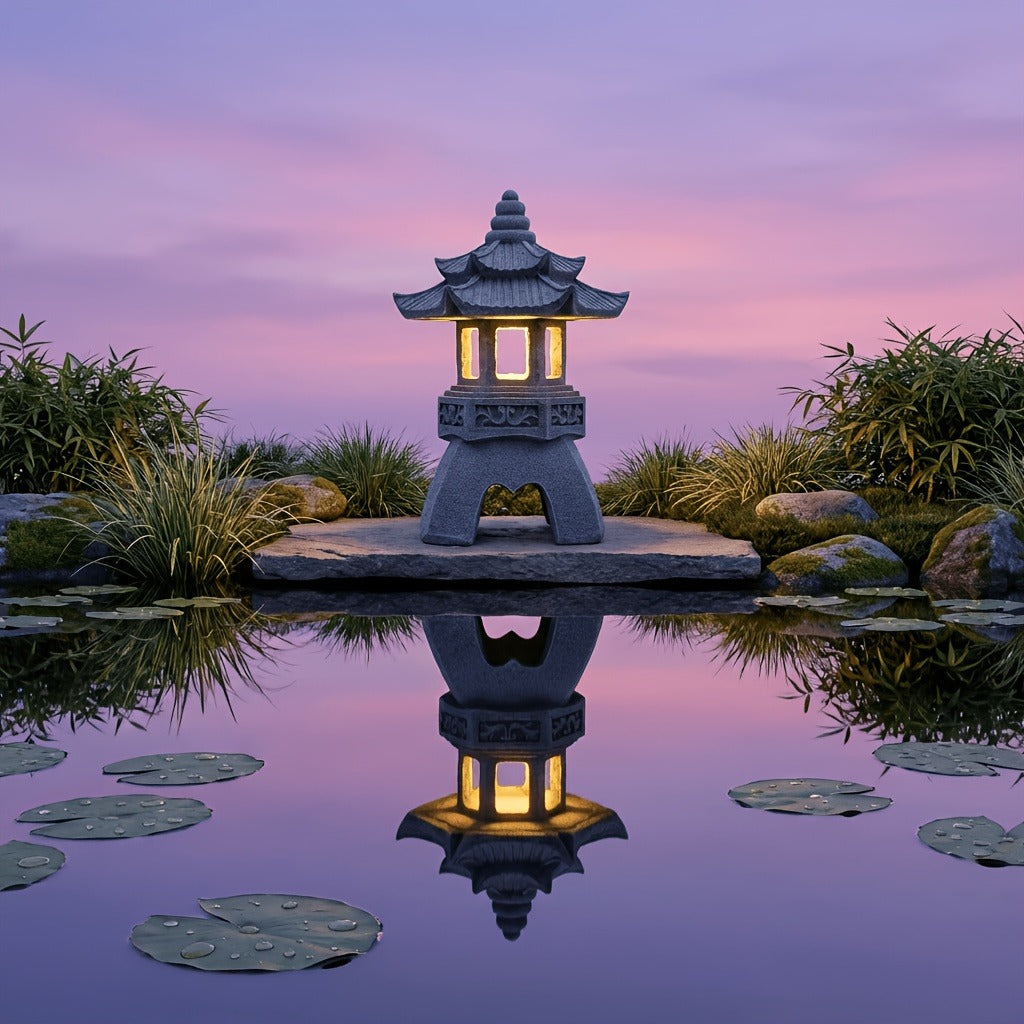 Solar Pyramid Light Sculpture, for Garden, Pathway and Patio Lighting, with the Listed Configuration