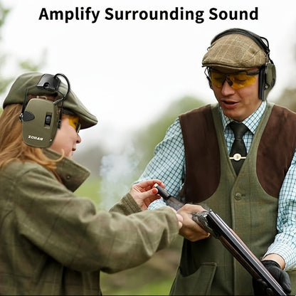 Electronic Shooting Earmuffs NRR 22dB Active Noise Cancelling Hearing Protection with Sound Amplification