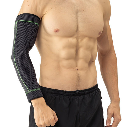 Compression Elbow Brace Arm Sleeves 2pcs Non-Slip Breathable Elbow Support for Tendonitis Tennis Elbow Golfer Elbow Pain Relief for Men