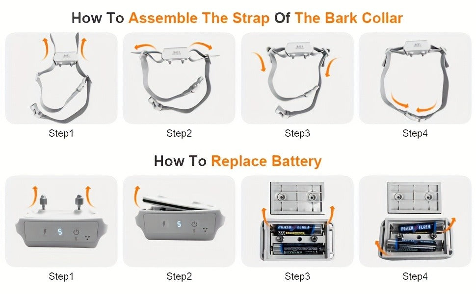Bark Collar for Dogs – Anti-Barking Training Collar with 3 Sensitivity & 7 Intensity Levels, Beep & Vibration Modes