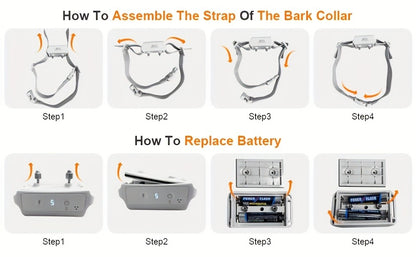Bark Collar for Dogs – Anti-Barking Training Collar with 3 Sensitivity & 7 Intensity Levels, Beep & Vibration Modes
