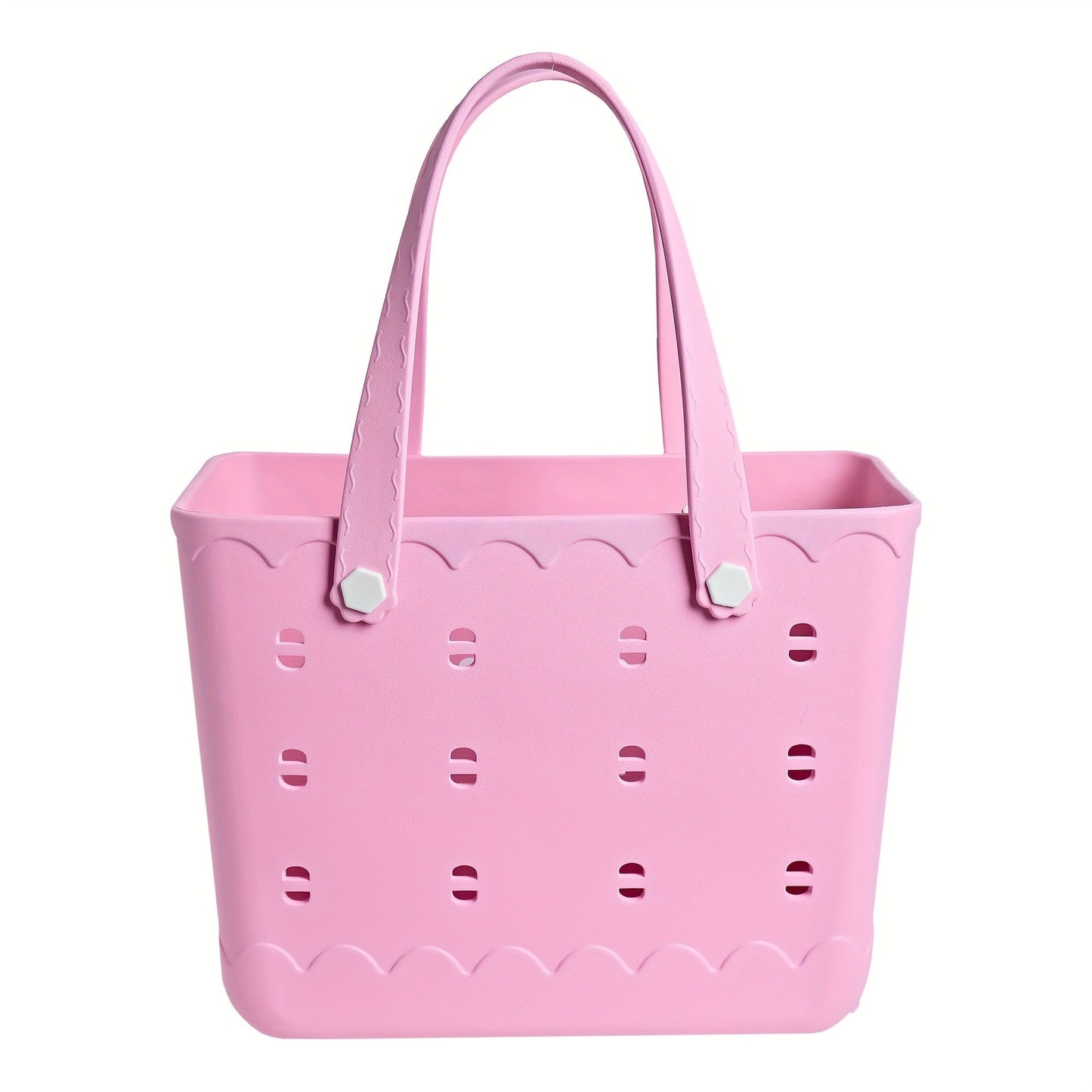 Beach Tote Bag for Women, Large Shoulder Handbag for Travel Vacation Fruits Flowers Drinks, M & L