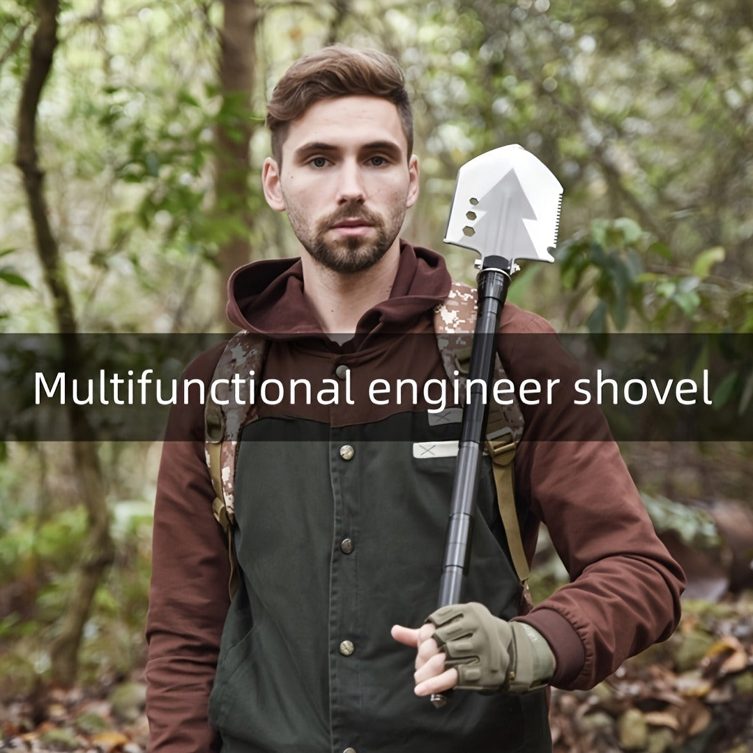 Hand-Forged Camping Axe & Shovel Set Portable Outdoor Tool Kit for Chopping Firewood Hiking Backpacking Gardening Backyard Survival