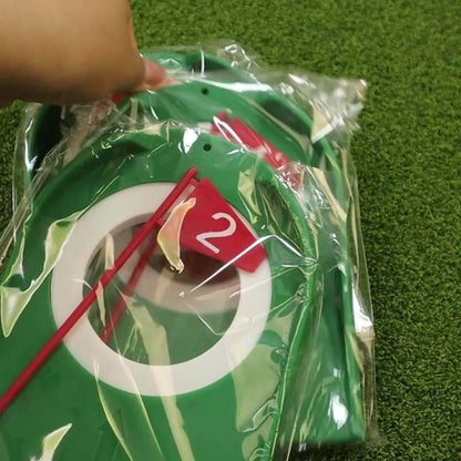 Golf Putting Cup Practice Holes 3 Pack with Numbered Flags Portable Durable All-Direction Surface Regulation Indoor Outdoor Putting Green
