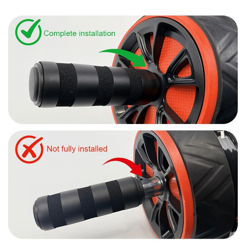 Ab Wheel Roller with Knee Pad – Core Strength & Balance Training, Abdominal Crunch Machine for Home Gym, Arm & Abs Muscle Toning