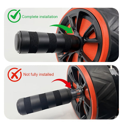 Ab Wheel Roller with Knee Pad – Core Strength & Balance Training, Abdominal Crunch Machine for Home Gym, Arm & Abs Muscle Toning