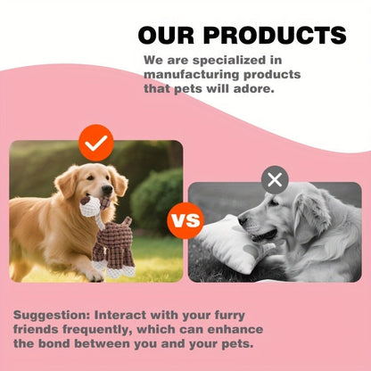 Dog Toys Six-Piece Stuffless Soft Plush Assortment for Small, Medium and Large Dogs and Puppies