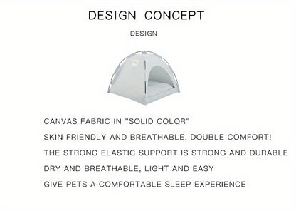 Portable Pet Tent Sleeping Nest for Cats & Dogs – Soft Cozy Foldable Pet House for Indoor Outdoor Camping Travel