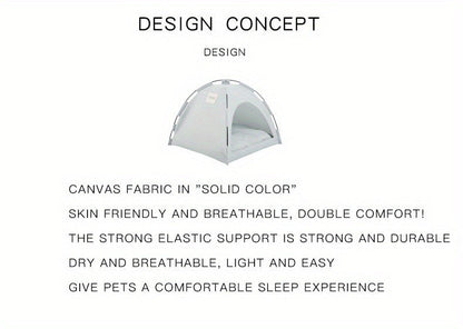 Fern-Green Dome Pet Tent with Folding Fabric Shell, Interior Mat and Three Square Size Options