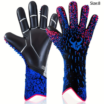 Soccer Goalkeeper Gloves with 4mm Grip Palm – Ventilated Goalie Gloves for Youth & Adults, Flexible Finger Protection, Sizes 6-10