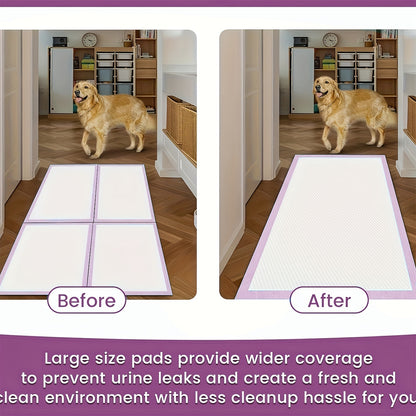 Puppy Pee Pads 100 Count – 6-Layer Super Absorbent Dog Training Pads, Leak-Proof Tear-Resistant Odor Control