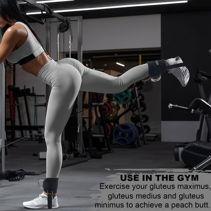 Barbell Squat Pad Set with Wrist Straps & Ankle Straps – Thick Anti-Slip Foam Bar Pad for Hip Thrusts, Squats & Lunges