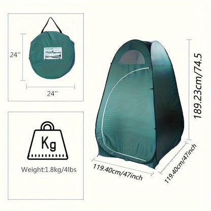 Pop-Up Privacy Shower Tent & Outdoor Changing Room – Waterproof Portable Camping Toilet Tent for Hiking Beach Fishing Backpacking