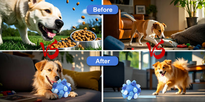 Snuffle Ball Dog Toy – Interactive Foraging Treat Dispenser & Slow Feeder Puzzle Toy for Small Medium Large Dogs