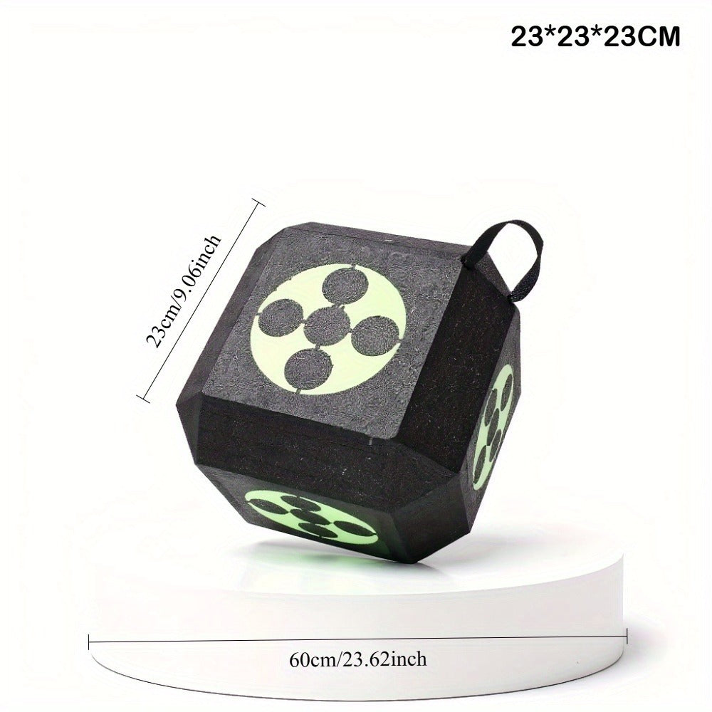 3D Archery Target Cube – Self-Healing Foam Multi-Faceted 23cm Block for Outdoor Backyard Range | Portable High-Density Target for Beginners