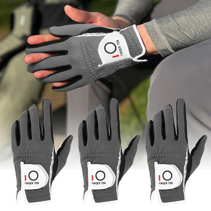 Wet Weather Golf Gloves Rain Grip 3-Pack for Men | Breathable Water-Resistant Golf Gloves for Left & Right Hand
