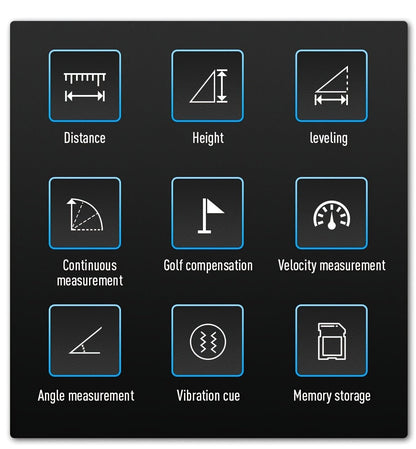 White Golf Laser Rangefinder, Model LAB12 with 1200-Yard Source Rating, 6x Optics and USB Charging