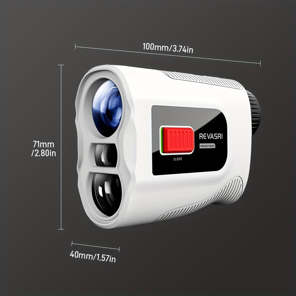 Slope Switch Golf Rangefinder 1000 Yard | 6x Magnification Laser Rangefinder with Flag Lock Vibration, Slope Compensation & Magnetic Strip