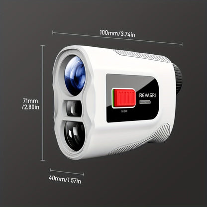 Slope Switch Golf Rangefinder 1000 Yard | 6x Magnification Laser Rangefinder with Flag Lock Vibration, Slope Compensation & Magnetic Strip