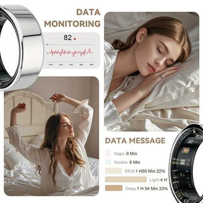 Ring for Men, Health Monitor – Step Counter, Sleep Tracker, Heart Rate & Fitness Tracker Ring for Men | Multiple Sizes & Colors