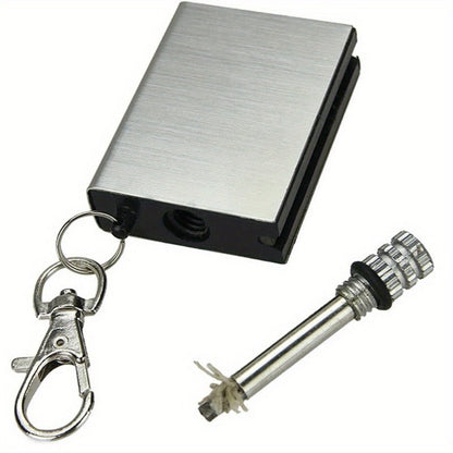 Waterproof Metal Match Fire Starter 10-Pack – Permanent Flint Tinder Key Pendant, Stainless Steel Emergency Survival Lighter for Camping
