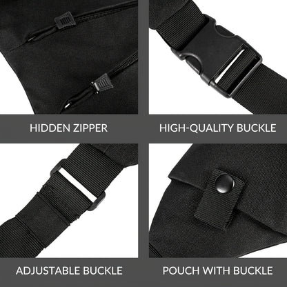 Anti-Theft Sling Bag Men Crossbody Chest Pack Oxford – Lightweight Shoulder Bag with Adjustable Strap, Multiple Compartments & Zipper