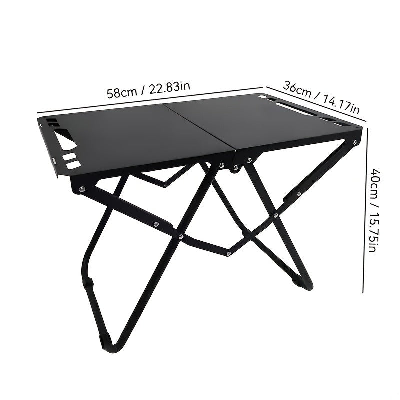 Folding Camping Table Portable Lightweight 3-Leg Outdoor Table for Picnic BBQ, for Camping, Travel and Outdoor Use
