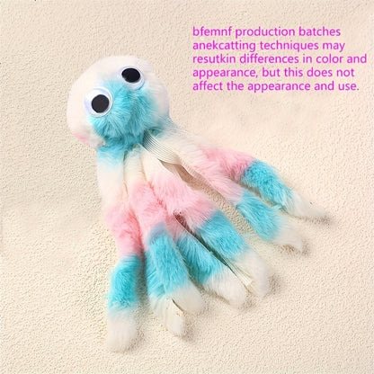 Cat Kick Toy Octopus 5-Pack – Cute Stuffed Chew & Kick Plush Toy for Indoor Cats, Teaser Wand Replacement Heads