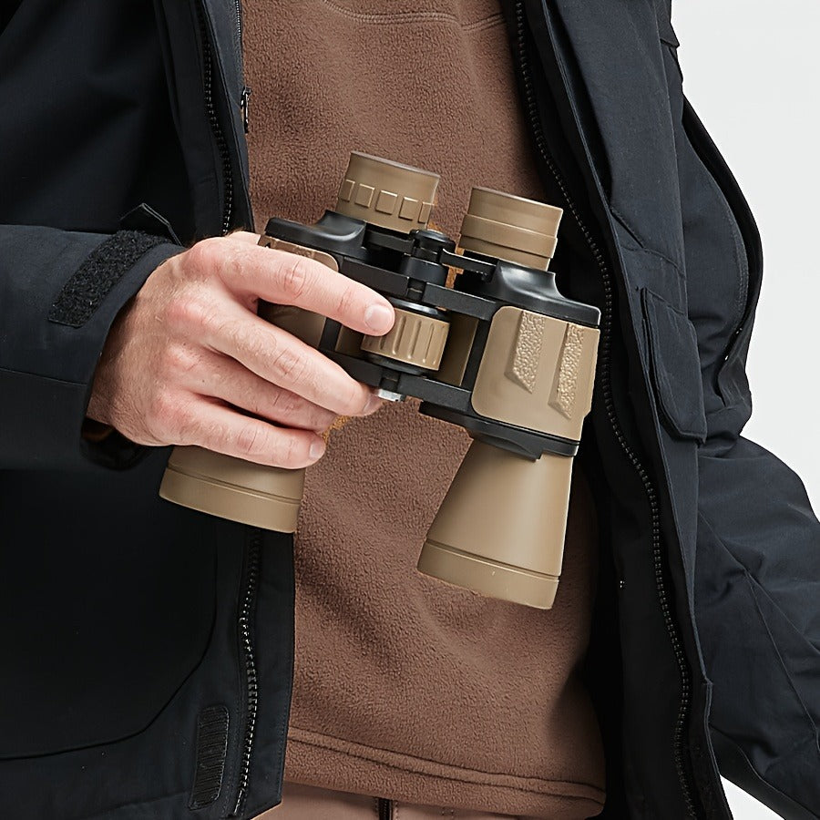 Full-Size 10x50 Binoculars with Smartphone Adapter, Carry Case and Neck Strap in Black, Mud or Green