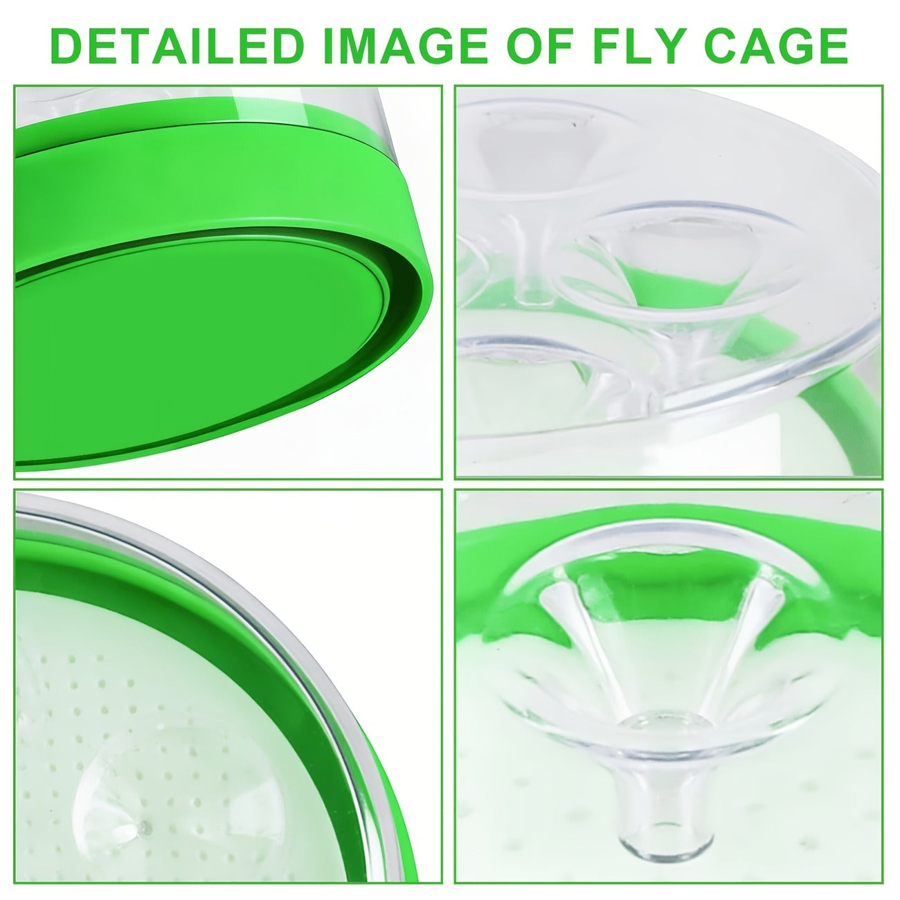 Flying Insect Trap 2 Pack – Non-Toxic Reusable Bug Catcher with 7 Holes, No Electricity, Safe for Home & Garden