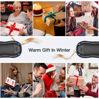 Magnetic Hand Warmer 2-in-1 Double Sided Heating – 3-Speed Temperature Control, Portable Pocket Heater for Skiing, Camping