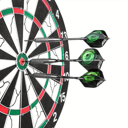 Professional Steel Tip Darts Set with Carrying Case – Aluminum & PVC Shafts, Extra Replacement Flights & Plastic Protectors