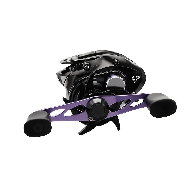 Baitcasting Reel 7.2:1 High-Speed Gear Ratio, 5+1 Ball Bearings 17.64LB Max Drag, Lightweight Freshwater Saltwater Bass Fishing Reel