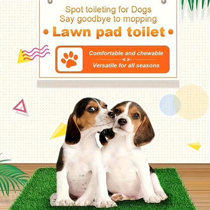 Artificial Grass Dog Potty Pad Washable Reusable – Odor-Proof Pet Training Lawn Mat for Indoor Outdoor Use