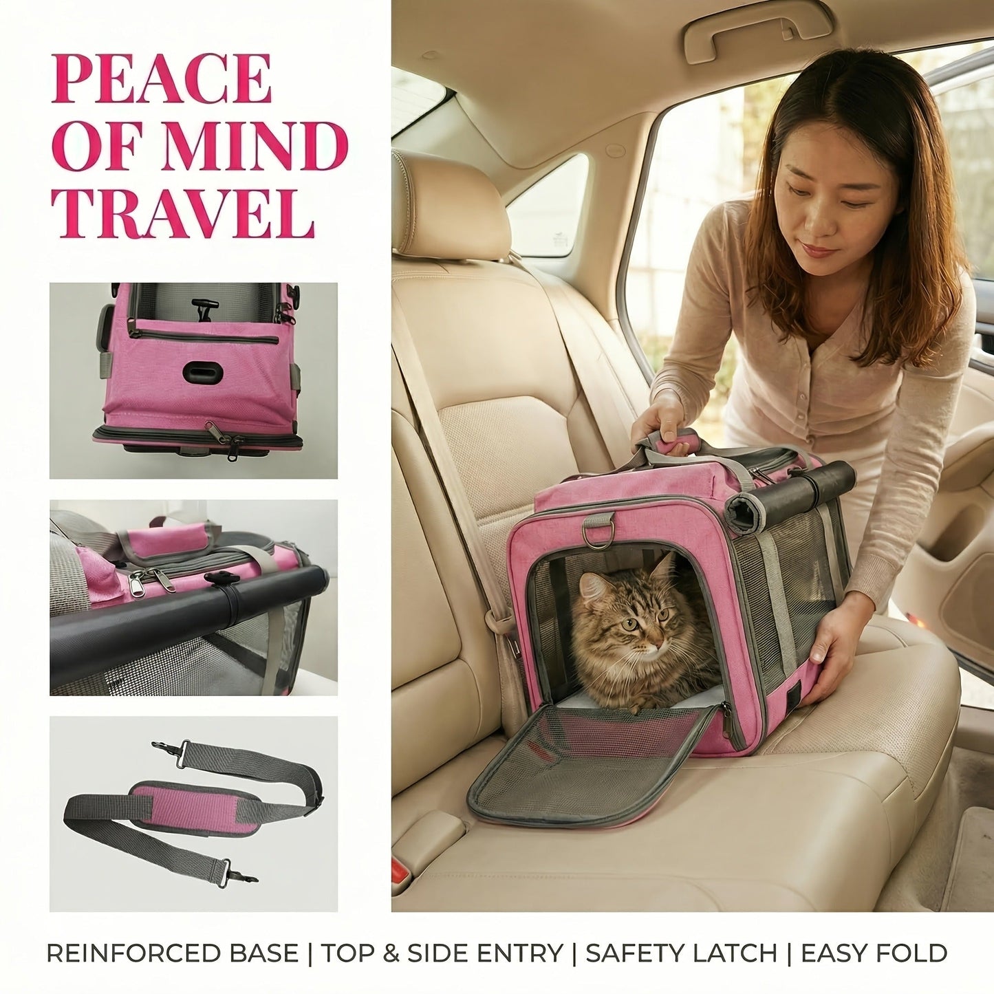 Soft-Sided Mesh-Panel Pet Carrier with Privacy Cover and Nine Color or Accessory Bundle Options