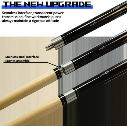 Premium Maple Pool Cue Stick 13mm – Unisex Professional Billiard Cue for Training & Play, 3 Color Options + 3-in-1 Cue Tool & Training Balls